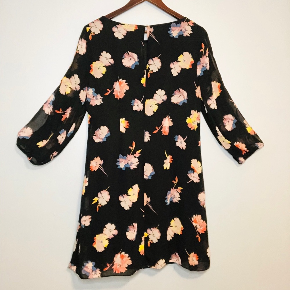 Kensie Black Floral Dress - Picture 4 of 4